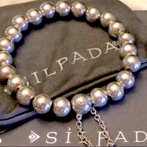 Silpada Vintage RARE Solid Sterling Silver Abundance Bracelet, Magnetic Closure - Picture 4 of 6